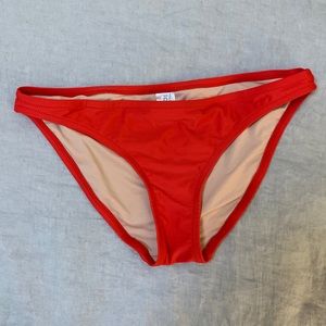 J. Crew Red Bikini Bottom Size Small Never Worn